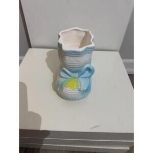 Vintage 1950's Ceramic Baby Bootie Planter‎